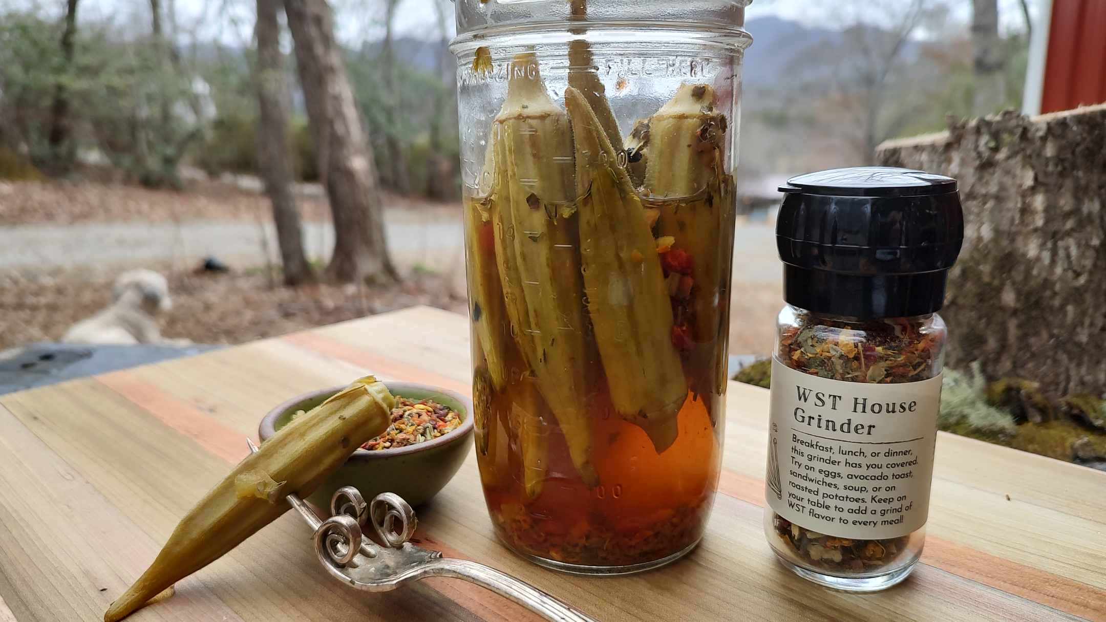 House-Pickled Okra