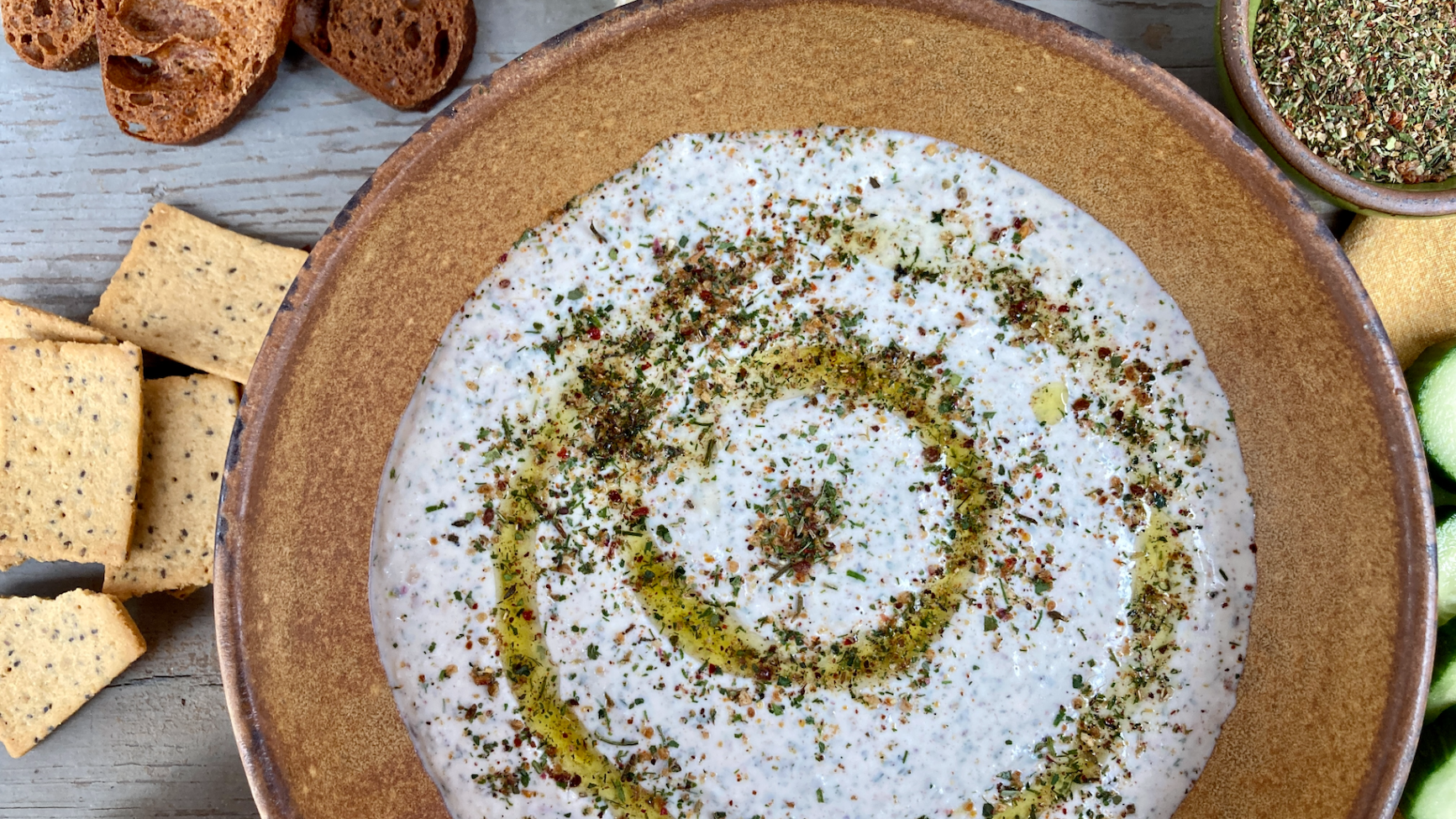 Wild Green Whipped Feta Dip