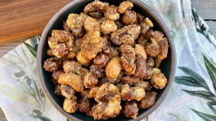 Gingerbread Candied Nuts