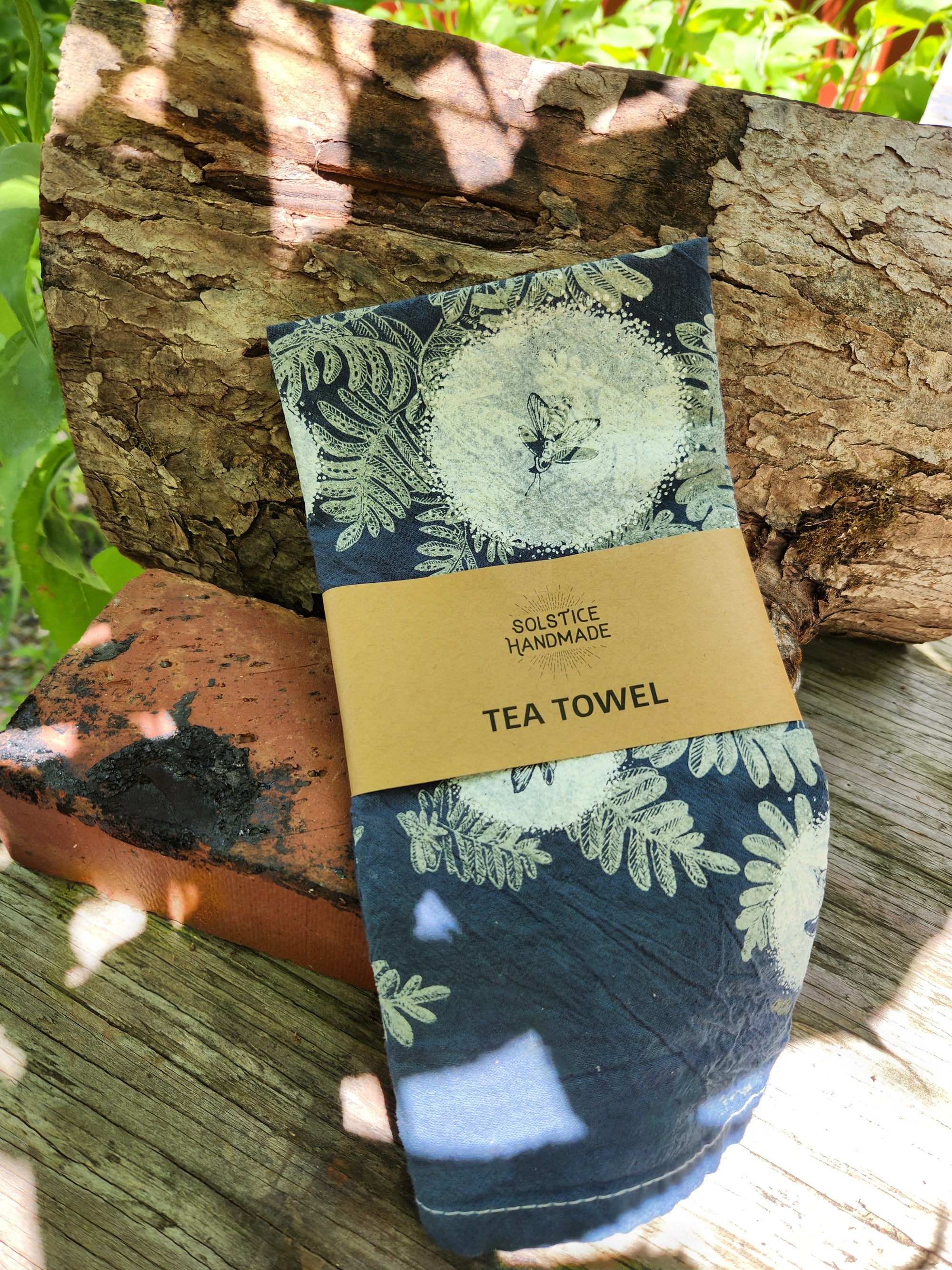 Magical Fireflies and Ferns Tea Towel