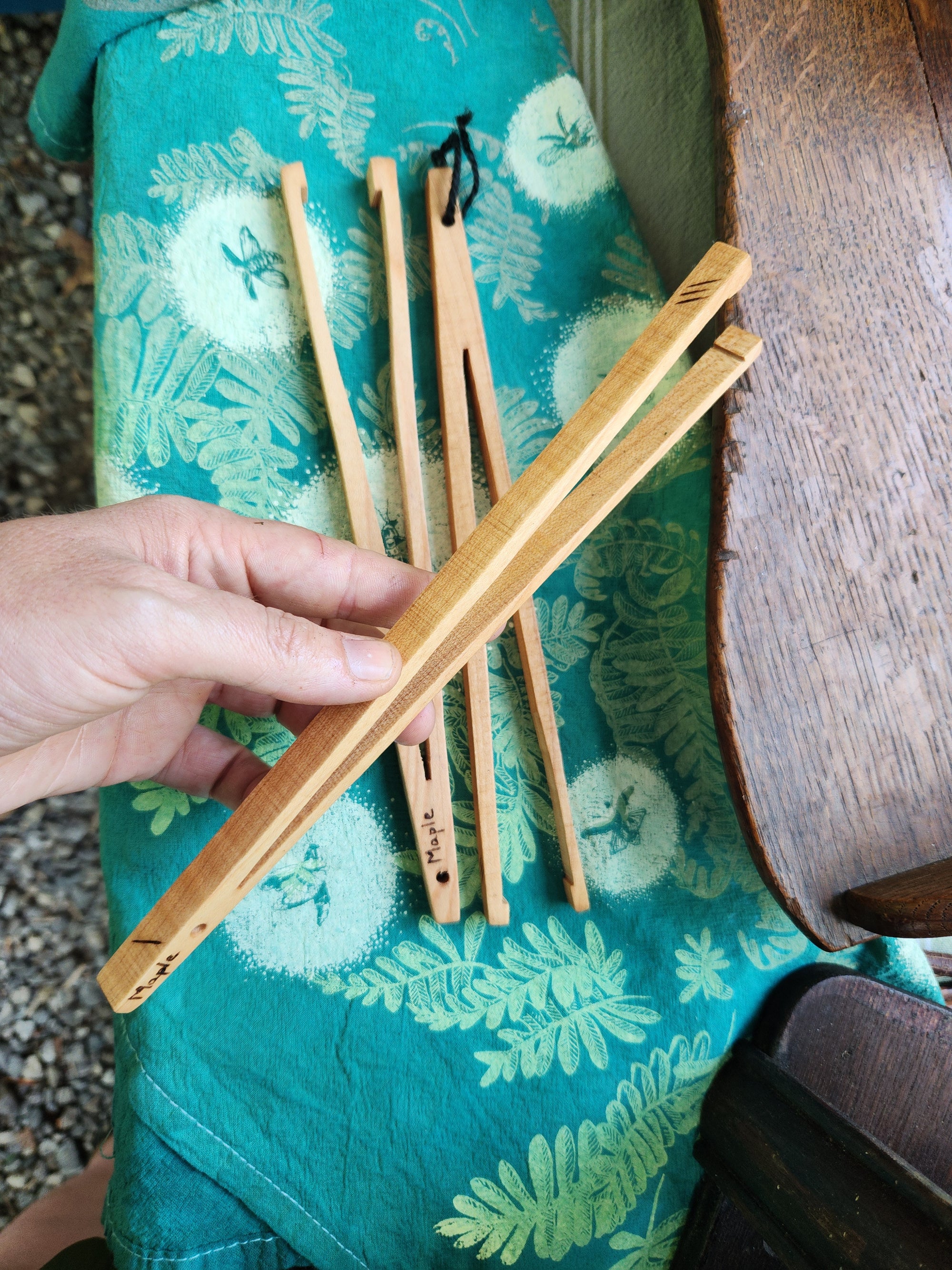 Wooden Kitchen Tongs
